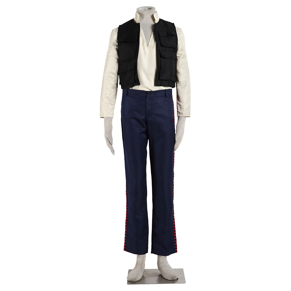 Star Wars Costume Han Solo Cosplay full Outfit for Men and Kids - Image 2