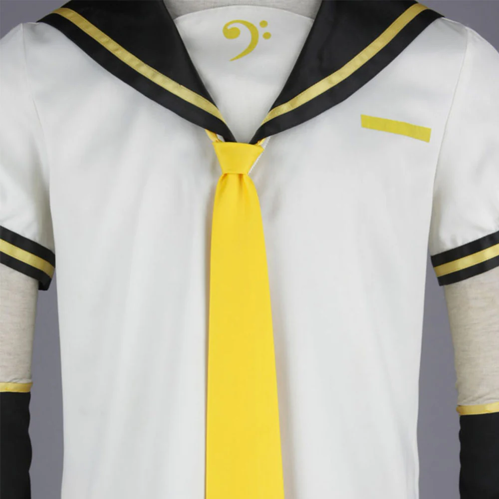 Vocaloid Kagamine Rin Sailor Cosplay Costume with Accessories For Women and Kids - Image 6