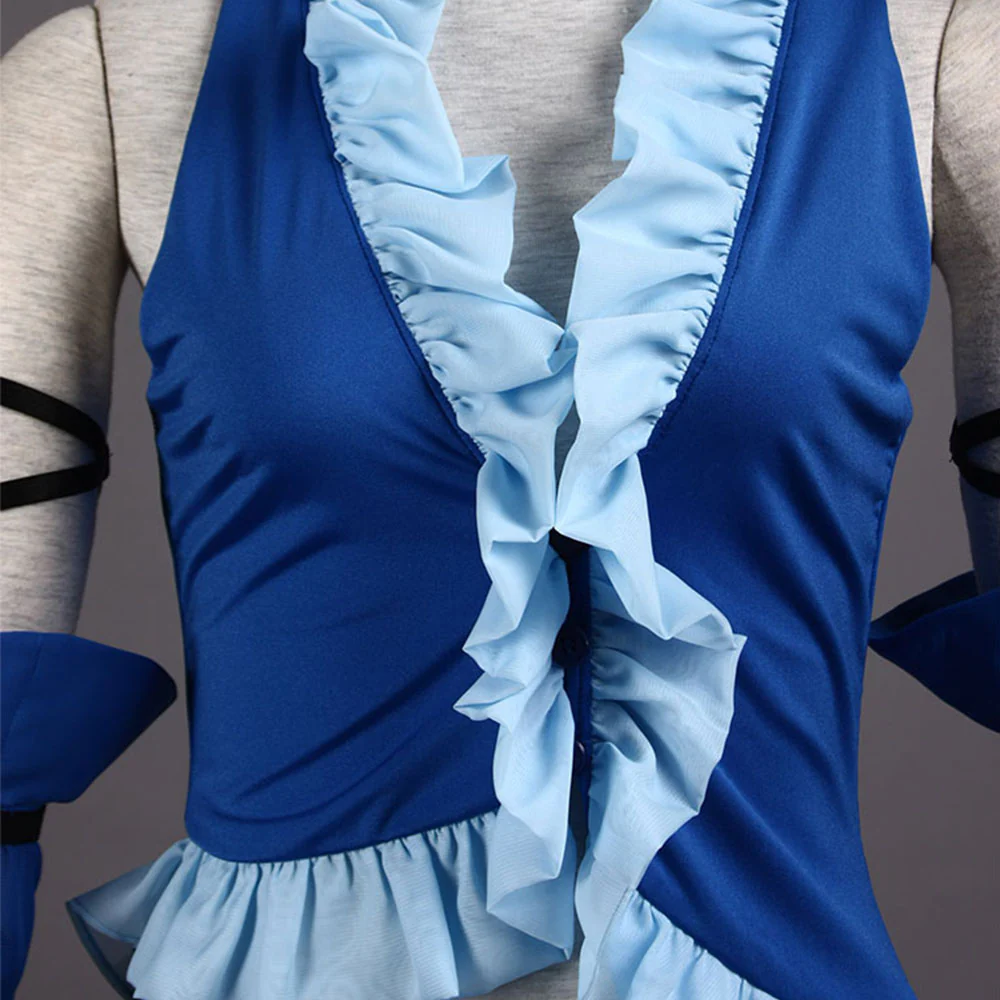 Women and Kids Final Fantasy 10 Costume Yuna Cosplay full Suits with Accessories - Image 5