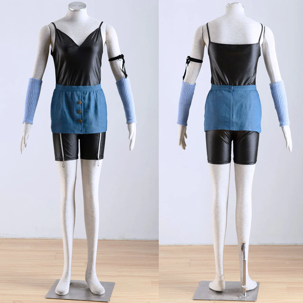 Women and Kids Final Fantasy 8 Costume Riona Cosplay Suits with Accessories - Image 5