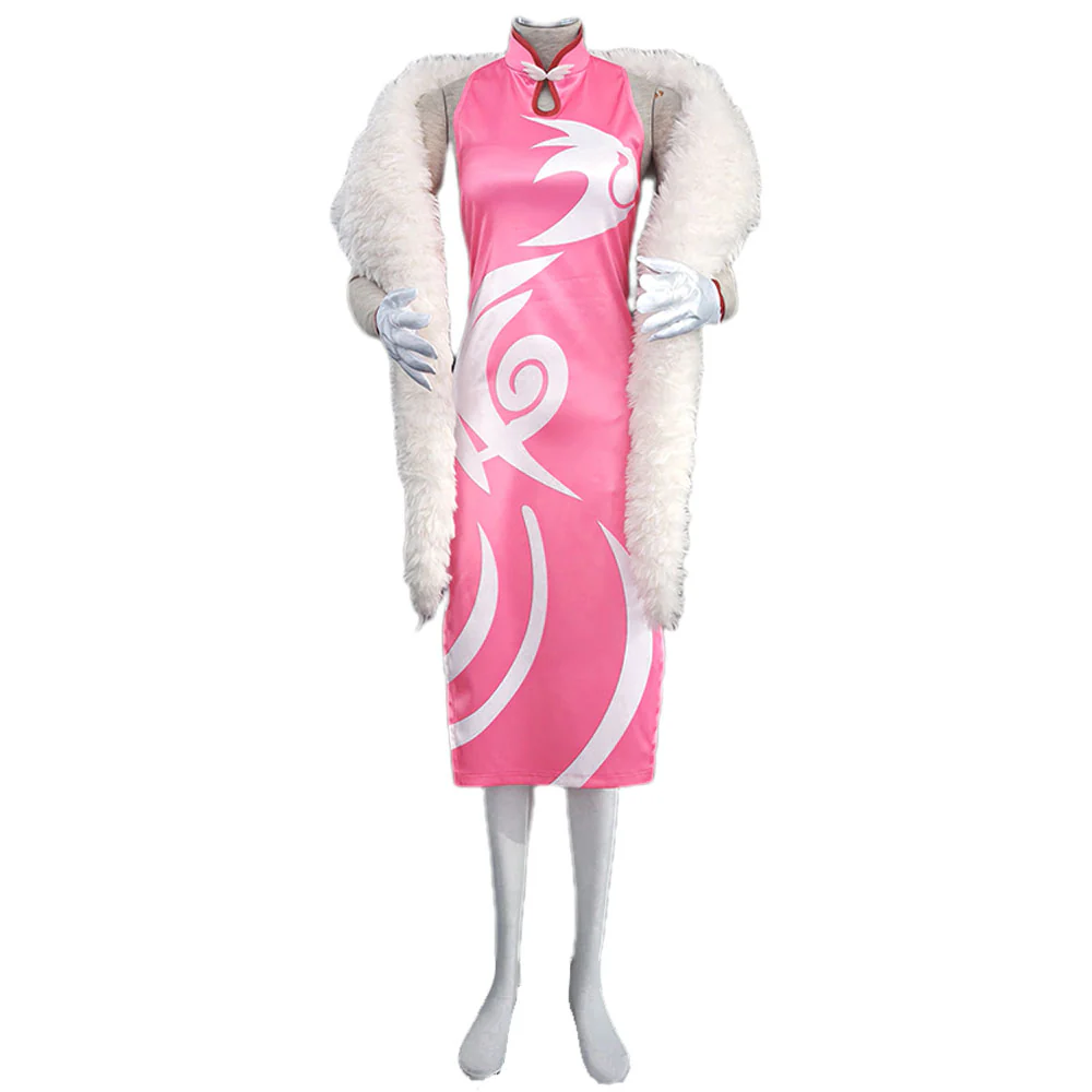 Women and Kids Naruto Sakura Cheongsam Dress Halloween Cosplay - Image 2