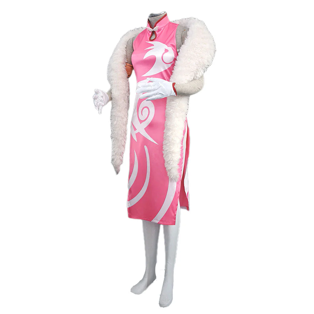 Women and Kids Naruto Sakura Cheongsam Dress Halloween Cosplay - Image 3