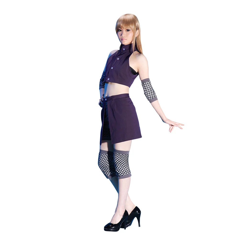 Women and Kids Naruto Shippuden Costume Yamanaka Ino Cosplay full Outfit - Image 9