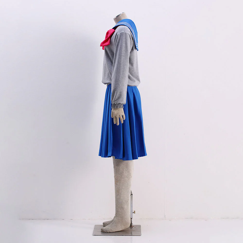 Women and Kids Sailor Moon Costume Sailor Mercury Mizuno Ami School Uniform Cosplay - Image 4