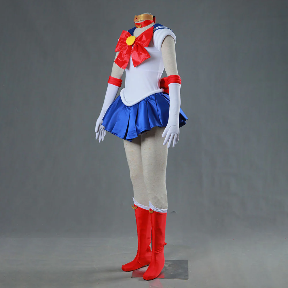 Women and Kids Sailor Moon Costume Sailor Moon Tsukino Usagi Cosplay with Accessories - Image 3