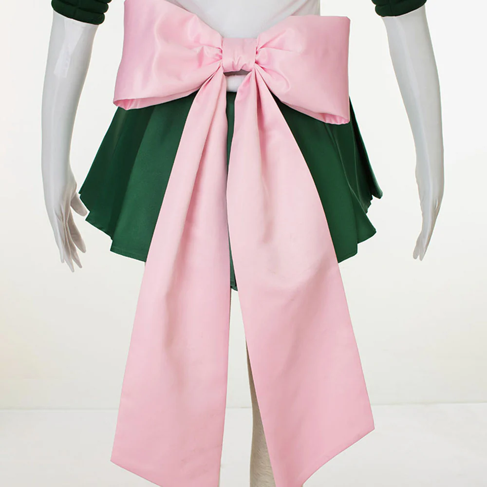 Women and Kids Sailor Moon Super S Costume Sailor Jupiter Kino Makoto Cosplay with Accessories - Image 6