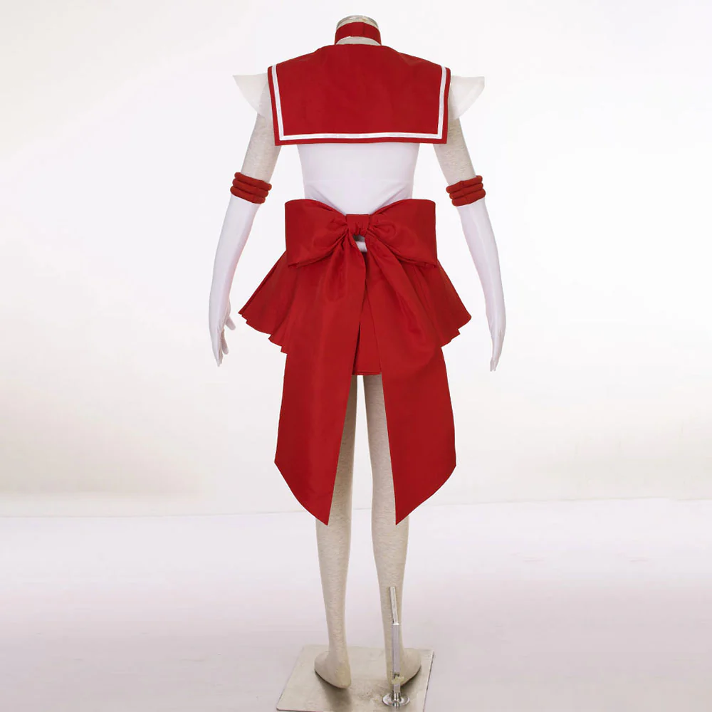 Women and Kids Sailor Moon Super S Costume Sailor Mars Heino Rei Cosplay with Accessories - Image 3