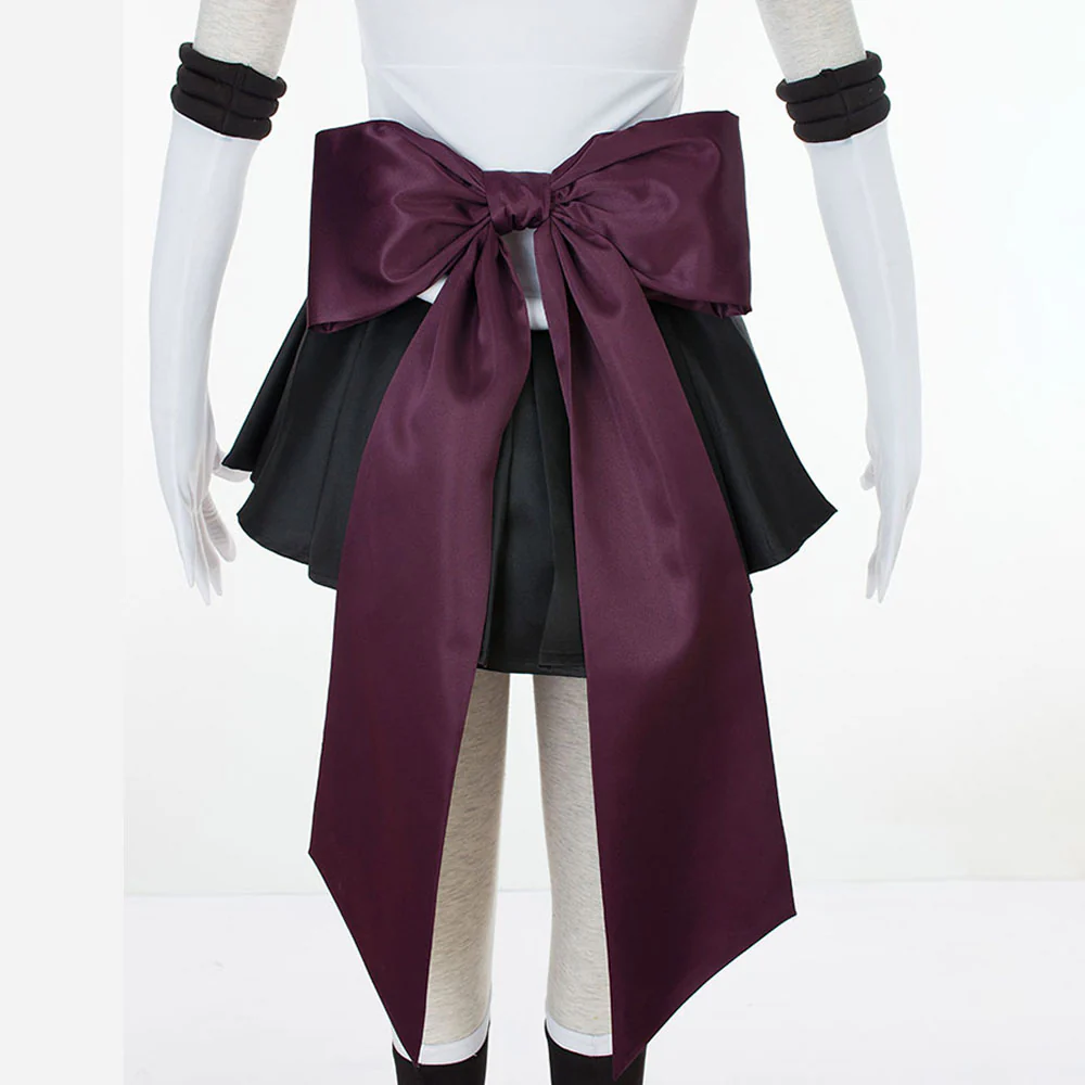 Women and Kids Sailor Moon Super S Costume Sailor Pluto Mingou Setsuna Cosplay with Accessories - Image 7