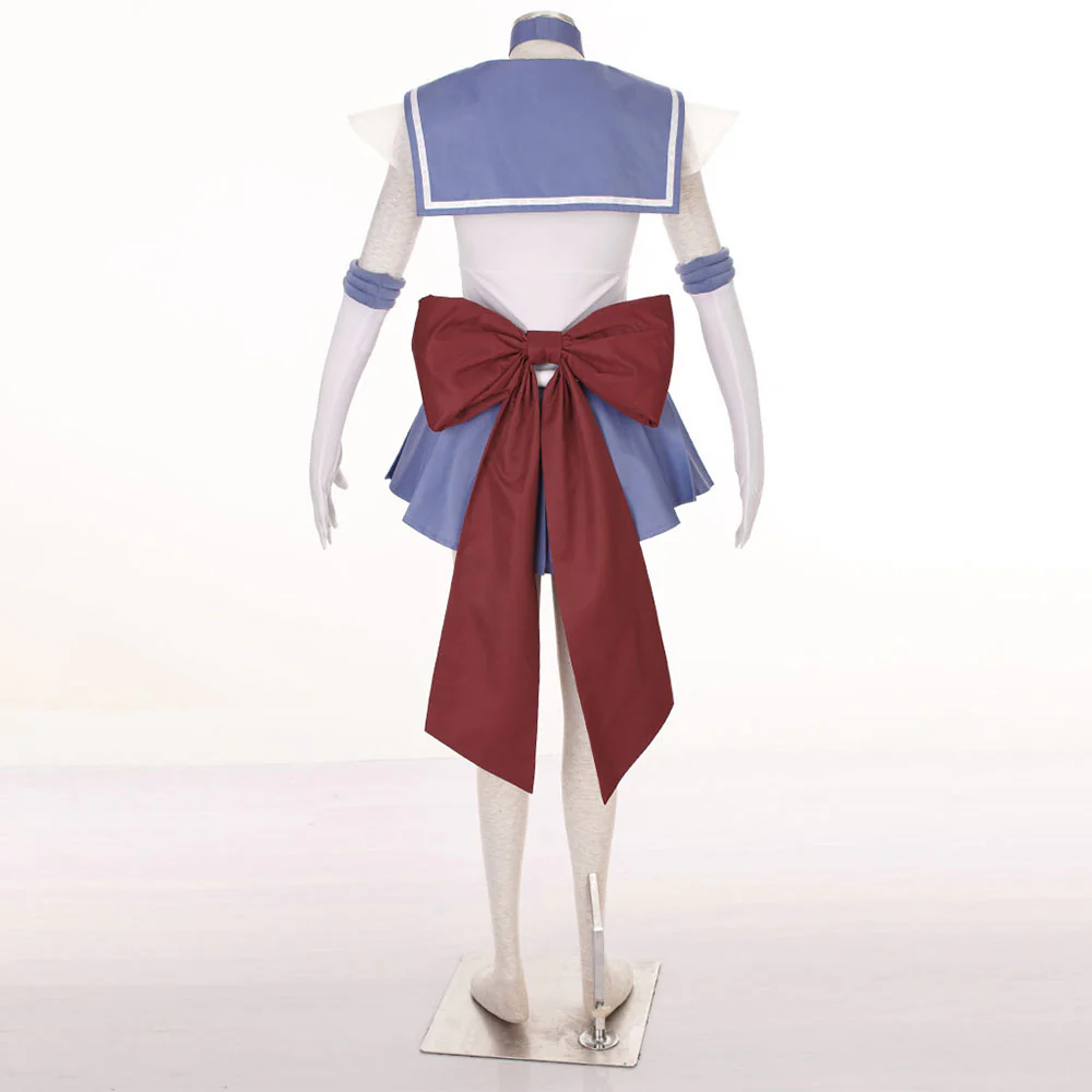 Women and Kids Sailor Moon Super S Costume Sailor Saturn Tomoyo Hotaru Cosplay with Accessories - Image 3