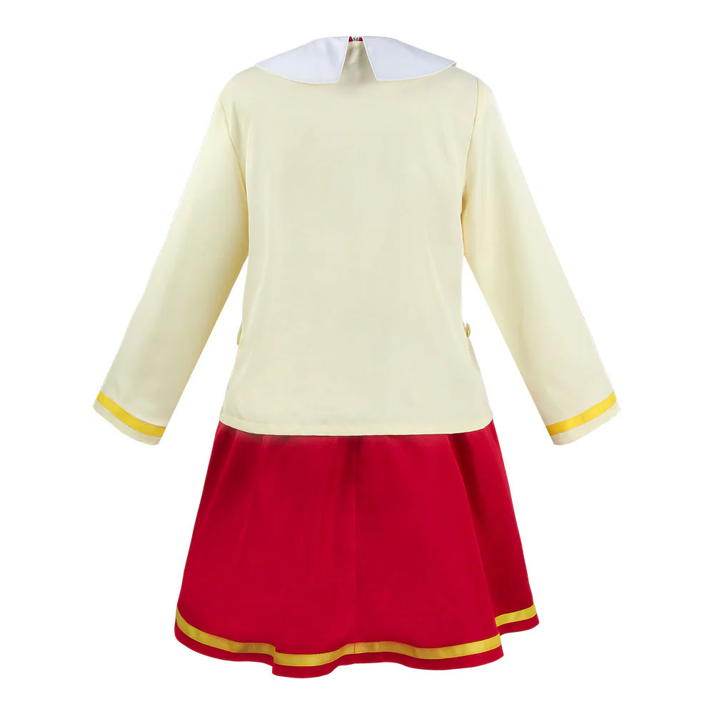 Women and Kids Spy x Family Costume Anya Forger Red Cosplay Dress with Jacket Accessories - Image 3