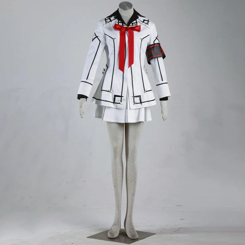 Women and Kids Vampire Knight Costume Kuran Yuki Wakaba Sayori Costume White Uniform - Image 4