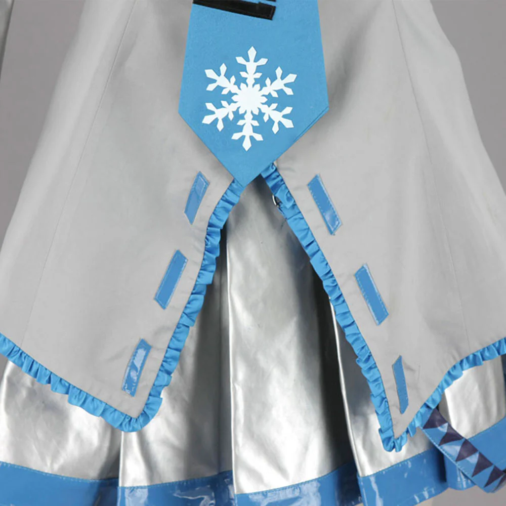 Women and Kids Vocaloid  Hatsune Miku Gray Cosplay Costume with Accessories - Image 7