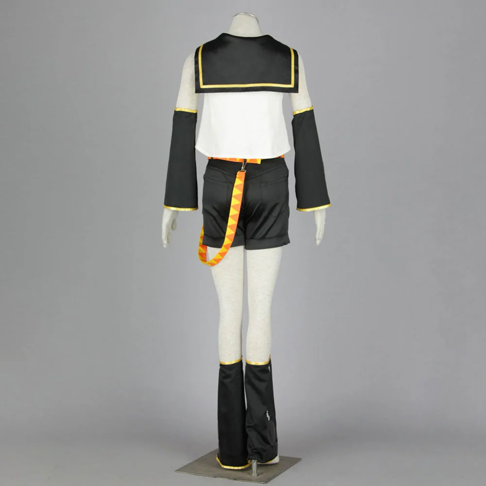 Women and Kids Vocaloid Kagamine Rin Sailor Cosplay Costume with Accessories - Image 3