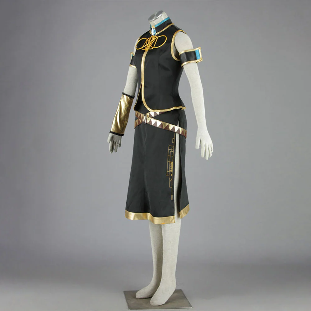 Women and Kids Vocaloid Megurine Luka Cosplay Costume with Accessories - Image 3